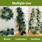 5.91FT Artificial Eucalyptus Greenery with Flowers, Fake Rose Gypsophila for Wedding Spring Home Party Decor (Blue, 1)